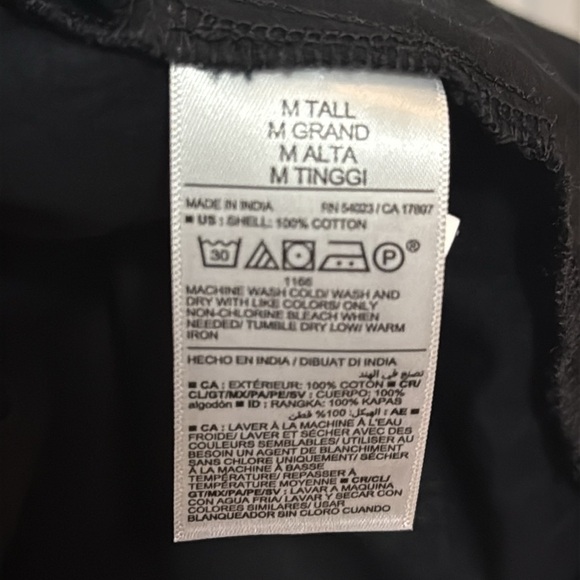 Old Navy 100% cotton button down puff short sleeve shirt dress M medium Tall T - Picture 6 of 6